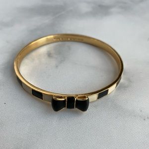 Kate Spade striped bow bracelet bangle